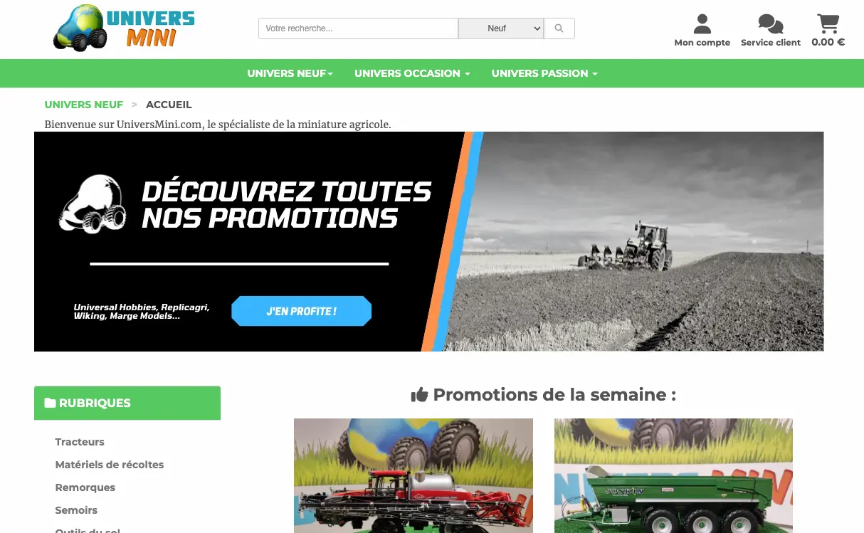 UniversMini : la référence incontournable pour les amateurs de miniatures agricoles